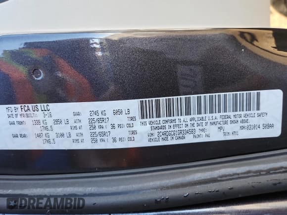 ✅ 2016 Dodge Grand Caravan SXT • VIN: 2C4RDGCG1GR334583 • Lot: 87115265. Wystawiony na Copart z przebiegiem 100 446 mil. Bezpłatny archiwum sprzedaży aukcyjnych z USA i szczegółowy raport historii pojazdu na DreamBid. Zdjęcie 14.