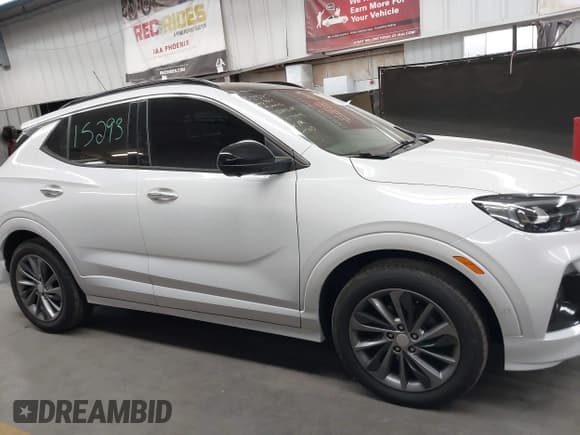 ✅ 2020 Buick Encore GX Essence • VIN: KL4MMGSL3LB117449 • Lot: 43378686. Listed on IAAI with 76,987 mi. Free auction sales archive from the USA and detailed vehicle history report at DreamBid. Image 14.
