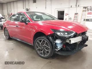 ✅ 2021 Hyundai Sonata N Line • VIN: 5NPEK4JC9MH122705 • Лот: 42624405. Опубликован ранее на IAAI с пробегом 40 311 миль. Бесплатный доступ к архиву аукционных продаж из США и подробный отчёт об истории автомобиля на DreamBid. Изображение 1.