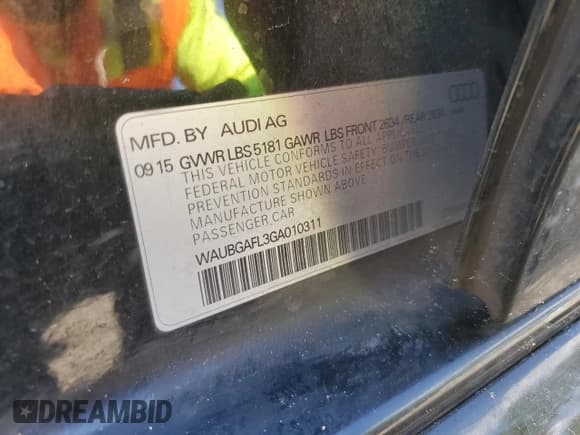 ✅ 2016 Audi S4 Premium Plus • VIN: WAUBGAFL3GA010311 • Лот: 67876343. Опубликован ранее на Copart с пробегом 77 920 миль. Бесплатный доступ к архиву аукционных продаж из США и подробный отчёт об истории автомобиля на DreamBid. Изображение 12.