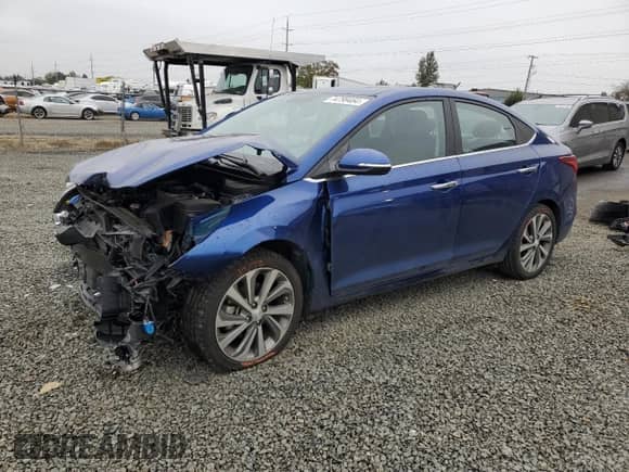 2021 Hyundai Accent Limited with VIN 3KPC34A67ME152725, listed as a Copart auction lot 74799464 with 24,519 mi miles and Salvage title. Bid and sale history available at DreamBid. Image 1.