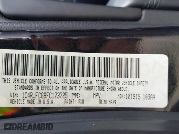 ✅ 2015 Jeep Grand Cherokee Overland • VIN: 1C4RJFCG8FC173725 • Лот: 42416707. Опубликован ранее на IAAI с пробегом 152 575 миль. Бесплатный доступ к архиву аукционных продаж из США и подробный отчёт об истории автомобиля на DreamBid. Изображение 9.