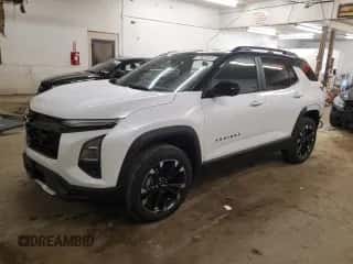 2025 Chevrolet Equinox AWD RS с VIN 3GNAXTEG3SL216316, выставлен на аукционе Copart как лот 57828415 с пробегом 2 737 миль миль и Списание • Salvage title. История ставок и продаж доступна на DreamBid. Изображение 1.