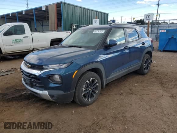 2021 Chevrolet TrailBlazer LT с VIN KL79MRSL9MB031990, выставлен на аукционе Copart как лот 86534565 с пробегом 86 977 миль миль и Списание • Salvage title. История ставок и продаж доступна на DreamBid. Изображение 1.