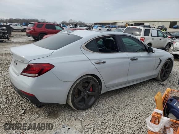 ✅ 2020 Genesis G70 3.3T • VIN: KMTG34LE0LU047077 • Lot: 45294085. Listed on Copart with 53,122 mi. Free auction sales archive from the USA and detailed vehicle history report at DreamBid. Image 3.