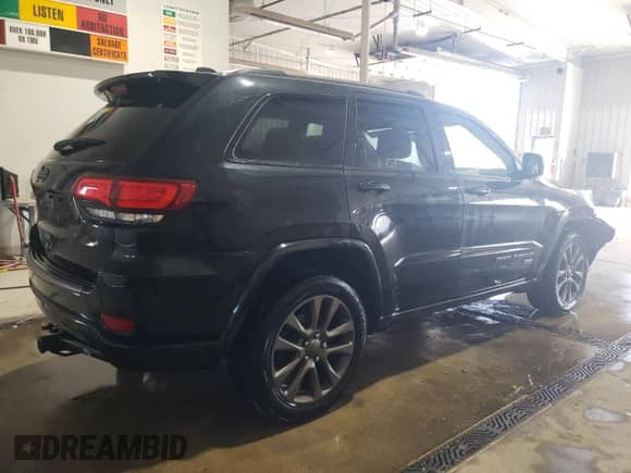 2016 Jeep Grand Cherokee Limited 75th Anniversary с VIN 1C4RJFBG9GC492960, выставлен на аукционе Copart как лот 71790625 с пробегом 177 658 миль миль и Списание • Salvage title. История ставок и продаж доступна на DreamBid. Изображение 3.