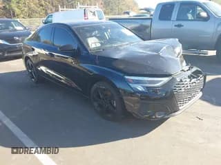 ✅ 2023 Audi A3 Premium • VIN: WAUAUDGY4PA108215 • Lot: 43618235. Listed on IAAI with 58,424 mi. Free auction sales archive from the USA and detailed vehicle history report at DreamBid. Image 1.