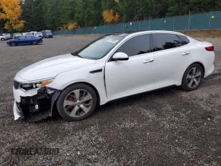 ✅ 2016 Kia Optima SX Turbo • VIN: 5XXGW4L21GG016704 • Lot: 91738695. Listed on Copart with 115,814 mi. Free auction sales archive from the USA and detailed vehicle history report at DreamBid. Image 1.