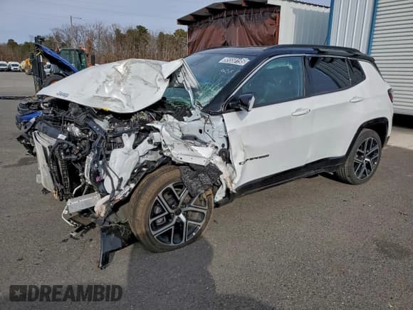 ✅ 2025 Jeep Compass Limited • VIN: 3C4NJDCN4ST601080 • Lot: 95550195. Listed on Copart with Not provided. Free auction sales archive from the USA and detailed vehicle history report at DreamBid. Image 1.