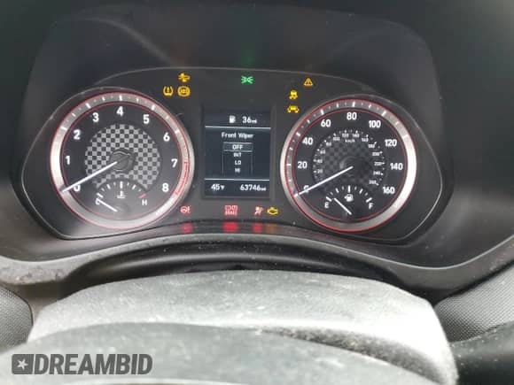 2019 Hyundai Veloster 2.0 z VIN KMHTG6AF4KU011847, wystawiony jako Copart lot #84816564 z przebiegiem 63 746 mil mil oraz Nie do naprawy • Non repairable. Historia ofert i sprzedaży dostępna na DreamBid. Obrazek 9.