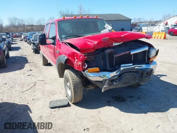 ✅ 1999 Ford F-250 XL • VIN: 1FTNW21S5XED28172 • Lot: 41887957. Listed on IAAI with 233,990 mi. Free auction sales archive from the USA and detailed vehicle history report at DreamBid. Image 1.
