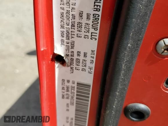 ✅ 2010 Dodge Challenger R/T • VIN: 2B3CJ5DT5AH313393 • Lot: 69878664. Wystawiony na Copart z przebiegiem 90 412 mil. Bezpłatny archiwum sprzedaży aukcyjnych z USA i szczegółowy raport historii pojazdu na DreamBid. Zdjęcie 15.