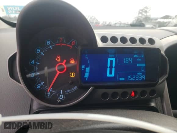 2013 Chevrolet Sonic LT with VIN 1G1JD6SH7D4162973, listed as a Copart auction lot 45168295 with 152,339 mi miles and Salvage title. Bid and sale history available at DreamBid. Image 9.