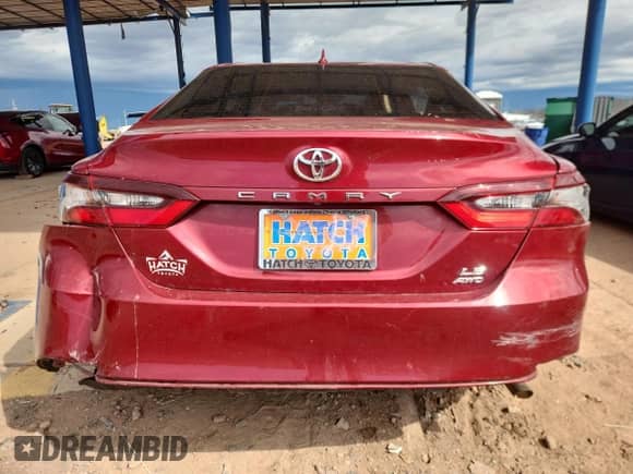 2022 Toyota Camry LE with VIN 4T1C11BK9NU055556, listed as a Copart auction lot 81406025 with 84,373 mi miles and Salvage title. Bid and sale history available at DreamBid. Image 6.