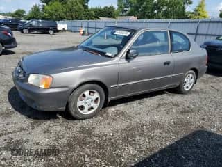 2001 Hyundai Accent GS with VIN KMHCG35C91U131429, listed as a Copart auction lot 65850374 with 46,282 mi miles and Clean title. Bid and sale history available at DreamBid. Image 1.