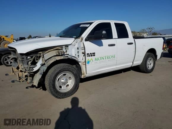 2019 Ram 1500 Express with VIN 1C6RR7FG4KS541822, listed as a Copart auction lot 88584925 with 143,538 mi miles and Salvage title. Bid and sale history available at DreamBid. Image 1.