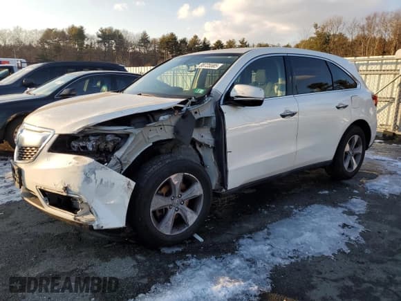 ✅ 2014 Acura MDX • VIN: 5FRYD4H27EB021522 • Lot: 88725585. Listed on Copart with Not provided. Free auction sales archive from the USA and detailed vehicle history report at DreamBid. Image 1.