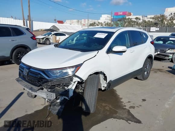 ✅ 2020 Honda CR-V EX • VIN: 2HKRW1H59LH412291 • Lot: 43605846. Listed on IAAI with 38,713 mi. Free auction sales archive from the USA and detailed vehicle history report at DreamBid. Image 2.