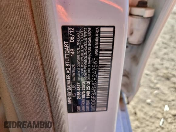 ✅ 2013 Mercedes-Benz C 300 Sport • VIN: WDDGF8AB2DR242565 • Лот: 94543135. Опубликован ранее на Copart с пробегом 151 600 миль. Бесплатный доступ к архиву аукционных продаж из США и подробный отчёт об истории автомобиля на DreamBid. Изображение 12.