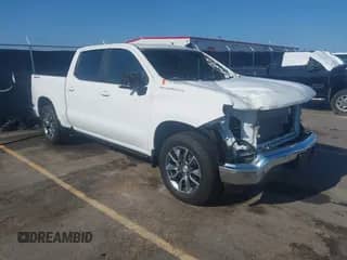 2024 Chevrolet Silverado 1500 LT with VIN 2GCUDDED9R1143894, listed as a IAAI auction lot 42586045 with 6,736 mi miles and . Bid and sale history available at DreamBid. Image 1.