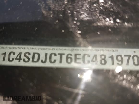 ✅ 2014 Dodge Durango R/T • VIN: 1C4SDJCT6EC481970 • Lot: 43873423. Listed on IAAI with 133,333 mi. Free auction sales archive from the USA and detailed vehicle history report at DreamBid. Image 9.