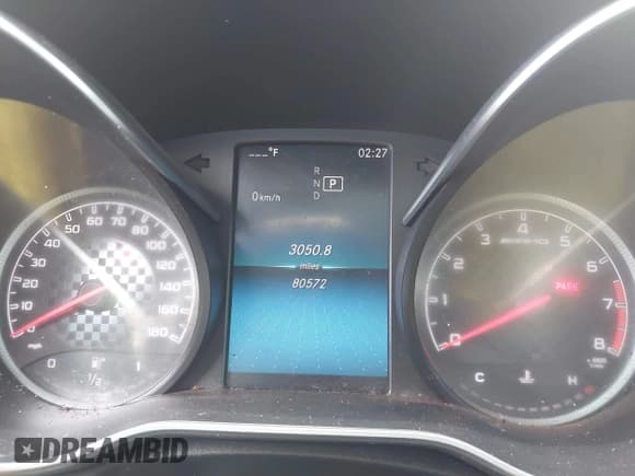 ✅ 2019 Mercedes-Benz C 43 AMG • VIN: 55SWF6EB9KU292191 • Lot: 42231741. Listed on IAAI with 80,572 mi. Free auction sales archive from the USA and detailed vehicle history report at DreamBid. Image 7.