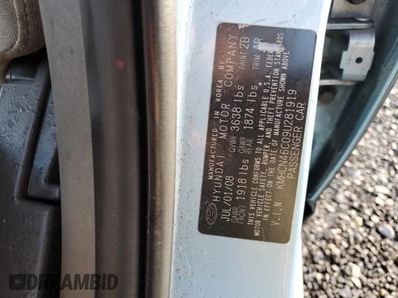 ✅ 2009 Hyundai Accent Auto GLS • VIN: KMHCN46C09U281919 • Лот: 88177035. Опубликован ранее на Copart с пробегом 183 067 миль. Бесплатный доступ к архиву аукционных продаж из США и подробный отчёт об истории автомобиля на DreamBid. Изображение 12.