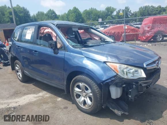 2014 Subaru Forester 2.5i with VIN JF2SJAAC1EH414368, listed as a IAAI auction lot 42827752 with 66,380 mi miles and . Bid and sale history available at DreamBid. Image 1.