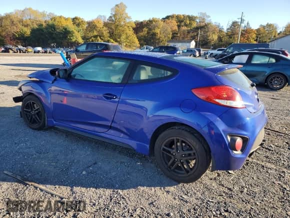 2013 Hyundai Veloster Turbo z VIN KMHTC6AE2DU149389, wystawiony jako Copart lot #85393435 z przebiegiem 125 874 mil mil oraz Szkoda całkowita • Salvage title. Historia ofert i sprzedaży dostępna na DreamBid. Obrazek 2.