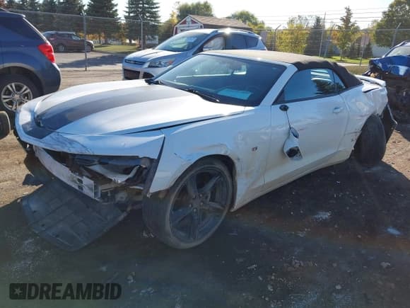 ✅ 2016 Chevrolet Camaro 2LT • VIN: 1G1FC3DS1G0165640 • Lot: 43472788. Listed on IAAI with 53,102 mi. Free auction sales archive from the USA and detailed vehicle history report at DreamBid. Image 2.