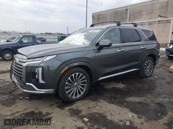 ✅ 2024 Hyundai Palisade Calligraphy • VIN: KM8R7DGEXRU718054 • Лот: 42493615. Опубликован ранее на Copart с пробегом 7 971 миль. Бесплатный доступ к архиву аукционных продаж из США и подробный отчёт об истории автомобиля на DreamBid. Изображение 1.