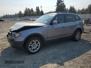 ✅ 2005 BMW X3 2.5i • VIN: WBXPA73405WC46236 • Lot: 71628165. Listed on Copart with 93,635 mi. Free auction sales archive from the USA and detailed vehicle history report at DreamBid. Image 1.