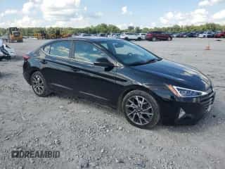 2019 Hyundai Elantra Limited with VIN KMHD84LF8KU856414, listed as a Copart auction lot 68973365 with 128,972 mi miles and Salvage title. Bid and sale history available at DreamBid. Image 4.