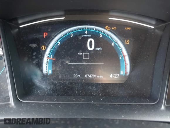 ✅ 2020 Honda Civic LX • VIN: 19XFC2F60LE022942 • Lot: 43416198. Listed on IAAI with 74,791 mi. Free auction sales archive from the USA and detailed vehicle history report at DreamBid. Image 7.