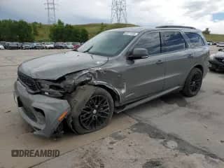 2021 Dodge Durango GT Plus with VIN 1C4RDJDG0MC521491, listed as a Copart auction lot 62011255 with 76,561 mi miles and Salvage title. Bid and sale history available at DreamBid. Image 1.