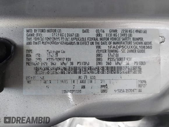 ✅ 2016 Ford C-Max SEL • VIN: 1FADP5CUXGL108360 • Lot: 43703762. Wystawiony na IAAI z przebiegiem 119 866 mil. Bezpłatny archiwum sprzedaży aukcyjnych z USA i szczegółowy raport historii pojazdu na DreamBid. Zdjęcie 9.