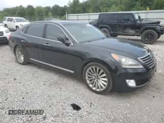 2014 Hyundai Equus Signature with VIN KMHGH4JH5EU085786, listed as a Copart auction lot 68323835 with 108,768 mi miles and Clean title. Bid and sale history available at DreamBid. Image 4.