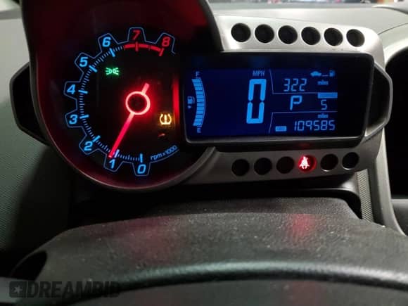 2012 Chevrolet Sonic LTZ with VIN 1G1JE5SH9C4143735, listed as a Copart auction lot 47083355 with 109,585 mi miles and Salvage title. Bid and sale history available at DreamBid. Image 9.