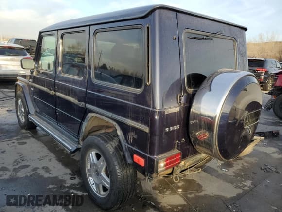 ✅ 2002 Mercedes-Benz G 500 • VIN: WDCYR49E72X133986 • Lot: 44765245. Listed on Copart with 138,580 mi. Free auction sales archive from the USA and detailed vehicle history report at DreamBid. Image 2.