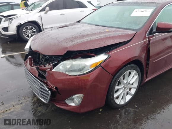 ✅ 2014 Toyota Avalon XLE Premium • VIN: 4T1BK1EB6EU099437 • Lot: 43540906. Listed on IAAI with 138,337 mi. Free auction sales archive from the USA and detailed vehicle history report at DreamBid. Image 19.