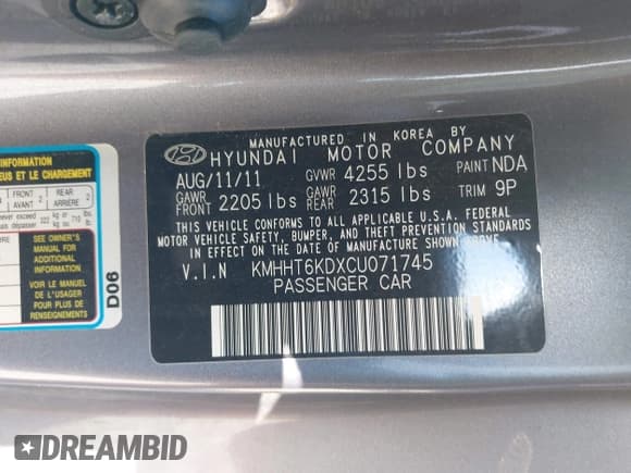 ✅ 2012 Hyundai Genesis Coupe 2.0T • VIN: KMHHT6KDXCU071745 • Lot: 42833359. Wystawiony na IAAI z przebiegiem 108 271 mil. Bezpłatny archiwum sprzedaży aukcyjnych z USA i szczegółowy raport historii pojazdu na DreamBid. Zdjęcie 9.
