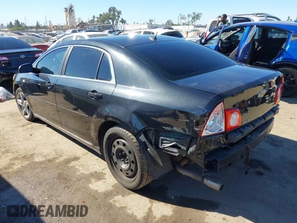 ✅ 2008 Chevrolet Malibu 1LT • VIN: 1G1ZH57B38F201624 • Lot: 43552033. Listed on IAAI with 143,518 mi. Free auction sales archive from the USA and detailed vehicle history report at DreamBid. Image 3.