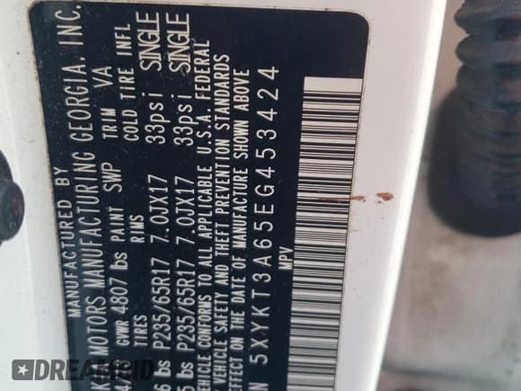 ✅ 2014 Kia Sorento LX • VIN: 5XYKT3A65EG453424 • Lot: 80348425. Listed on Copart with 176,752 mi. Free auction sales archive from the USA and detailed vehicle history report at DreamBid. Image 14.