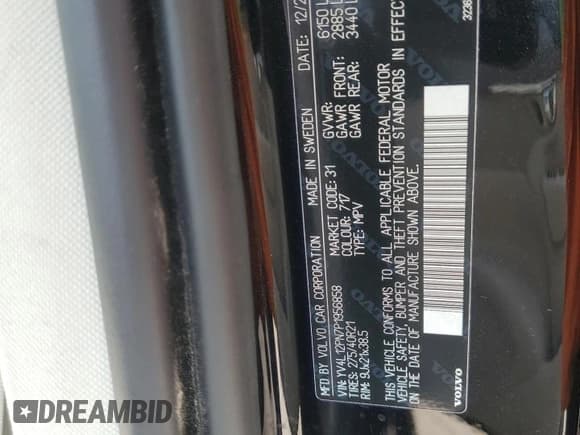 ✅ 2023 Volvo XC90 Plus • VIN: YV4L12PN7P1956858 • Lot: 54896755. Listed on Copart with 22,586 mi. Free auction sales archive from the USA and detailed vehicle history report at DreamBid. Image 13.