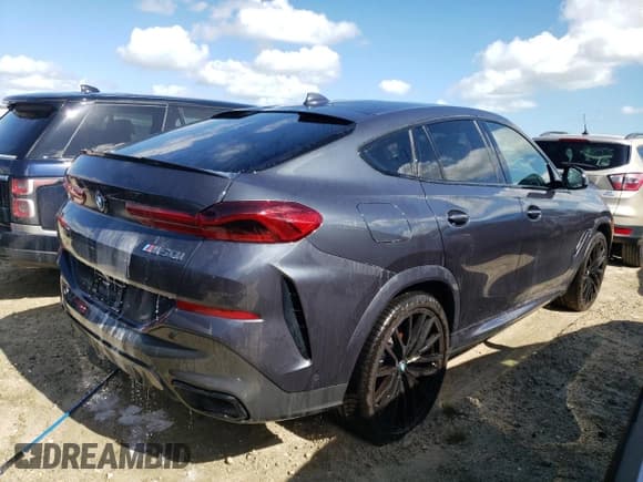 ✅ 2022 BMW X6 M50i • VIN: 5UXCY8C04N9K18587 • Lot: 62977162. Listed on Copart with Not provided. Free auction sales archive from the USA and detailed vehicle history report at DreamBid. Image 4.