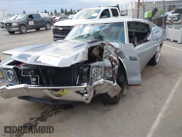 ✅ 1972 Chevrolet Malibu • VIN: 00001D37F21581744 • Lot: 43434100. Listed on IAAI with Not provided. Free auction sales archive from the USA and detailed vehicle history report at DreamBid. Image 2.