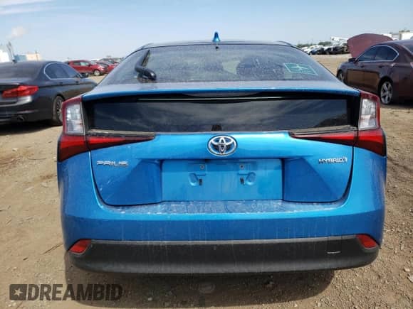 2021 Toyota Prius L Eco with VIN JTDKAMFU1M3142045, listed as a Copart auction lot 71478995 with Not provided miles and Salvage title. Bid and sale history available at DreamBid. Image 6.