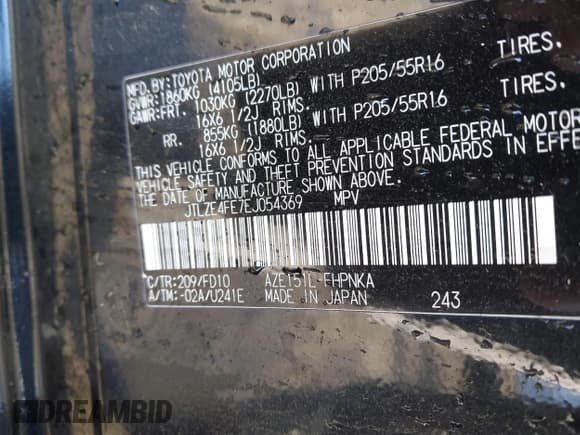 ✅ 2014 Scion xB • VIN: JTLZE4FE7EJ054369 • Лот: 43568821. Опубликован ранее на IAAI с пробегом Не указан. Бесплатный доступ к архиву аукционных продаж из США и подробный отчёт об истории автомобиля на DreamBid. Изображение 9.