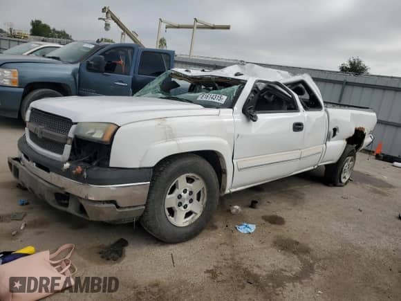 2005 Chevrolet Silverado 1500 Z71 with VIN 2GCEK19B251270661, listed as a Copart auction lot 81614315 with 134,337 mi miles and Salvage title. Bid and sale history available at DreamBid. Image 1.