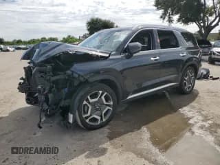 ✅ 2024 Hyundai Palisade SEL • VIN: KM8R44GE1RU752991 • Lot: 81105165. Listed on Copart with 96,978 mi. Free auction sales archive from the USA and detailed vehicle history report at DreamBid. Image 1.